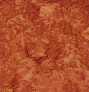 Batik Textiles Batik Cotton Blender Orange 9329B