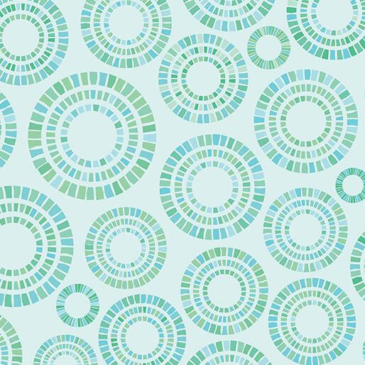 Benartex Fabric Cityscape Day Traffic Circle  Aqua    1712724