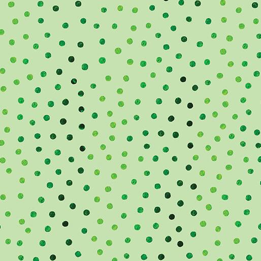 Benartex Fabrics Shamrocks & Shenanigans Lucky Dots Green 1470044