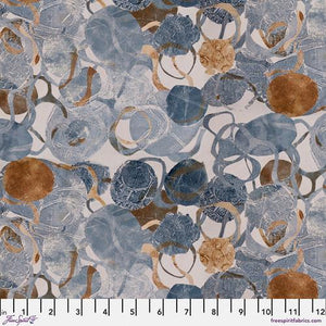 Free Spirit Fabric Golden Touch  Orbit Oyster   PWSS032.OYSTER