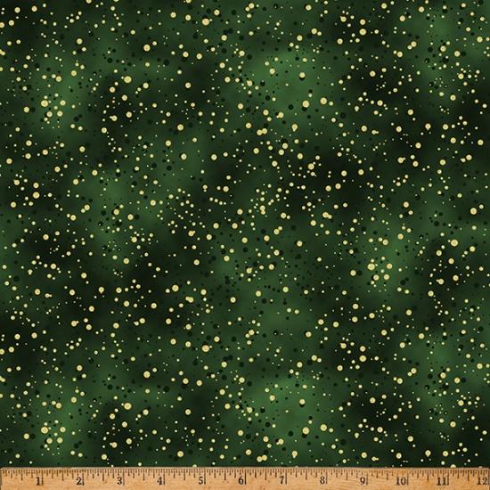 Hoffman Fabrics Winter's Eve Forest Gold W5362-44G