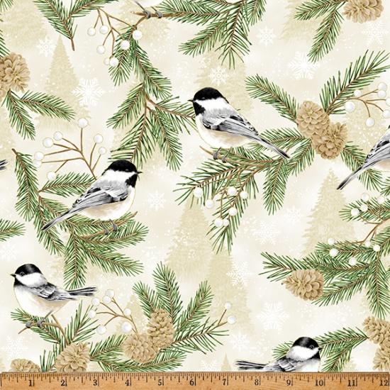 Hoffman Fabrics Winter's Eve Papyrus Gold W5359-531G