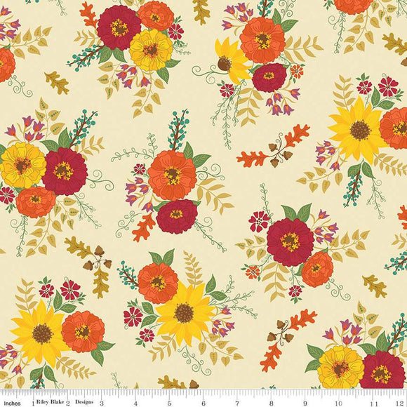 Riley Blake Designs Autumn Afternoon Main  Cream  C14870