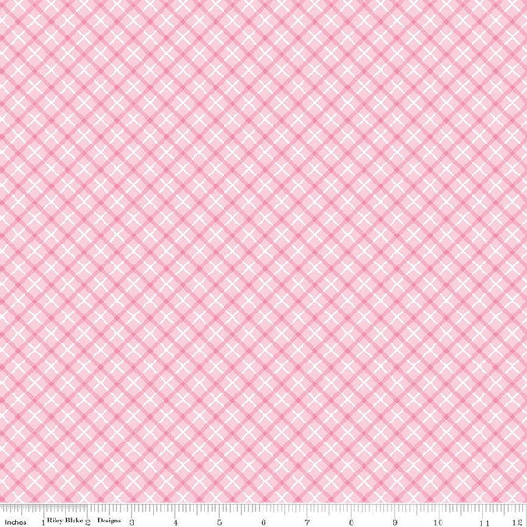 Riley Blake Designs Bundle of Joy Plaid C15291-PINK