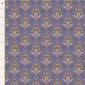 Tilda Fabrics Sanctuary  Adina Eggplant  TIL100571-V15