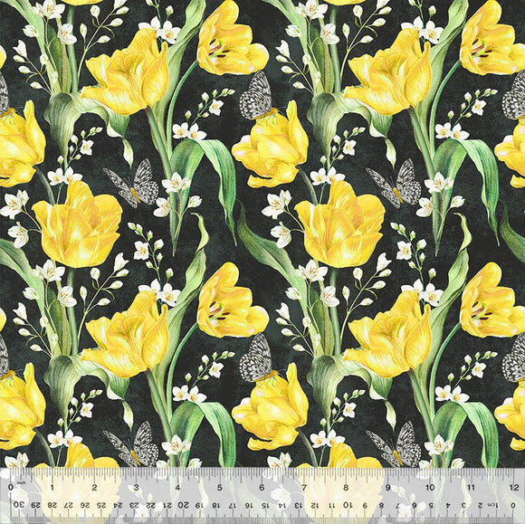 Windham Fabrics Tulip Fields 54161-2 Soot